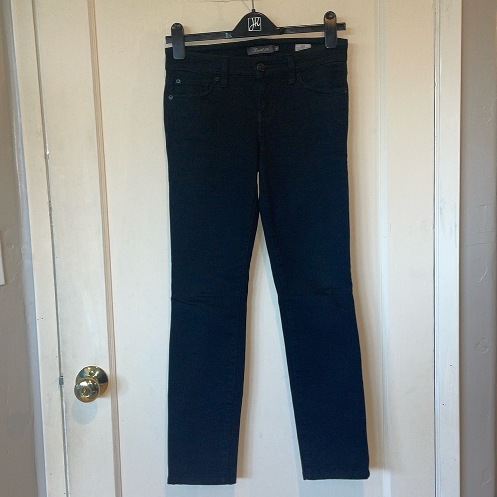 Level 99 Lily Stretch Skinny Straight Jeans Black